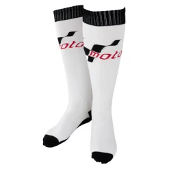 Moto-GP MotoGP White Summer Motorbike Boot Knee Length Socks