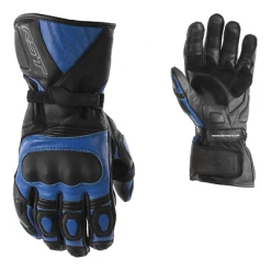 RST Clothing RST GT Mens CE BLUE Suzuki/Yamaha Motorcycle Leather Summer Sports Gloves