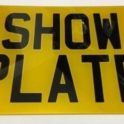 Unbranded High Quality Motorbike Reflective Number/Show Plate 9x7/8x6/7x5/6x4/9x3/8x2/7x2