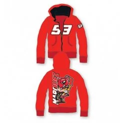 VR46 VR46 Clothing KIDS Marc Marquez 93 Red Hoody/Hoodie Official MotoGP Merchandise Child/Boys
