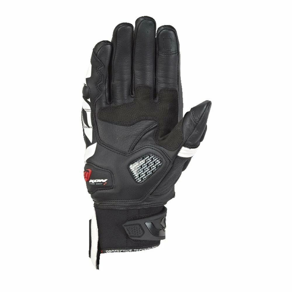 Ixon Clothing IXON RS RECALL Leather/Textile Summer Vented Short Motorbike Gloves CE Level 1