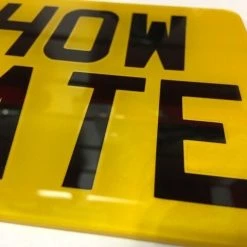 Unbranded High Quality Motorbike Reflective Number/Show Plate 9x7/8x6/7x5/6x4/9x3/8x2/7x2