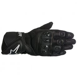 ALPINESTARS SP-AIR Black Motorcycle Leather/Mesh Summer Gloves