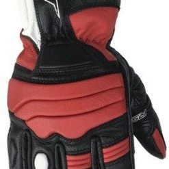RST JET Motorcycle CE Approved Leather Motorbike Cheap Gloves Black/Blue/Red