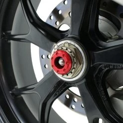 DUCATI Hypermotard Red Rear Spindle Bobbins By Evotech Performance