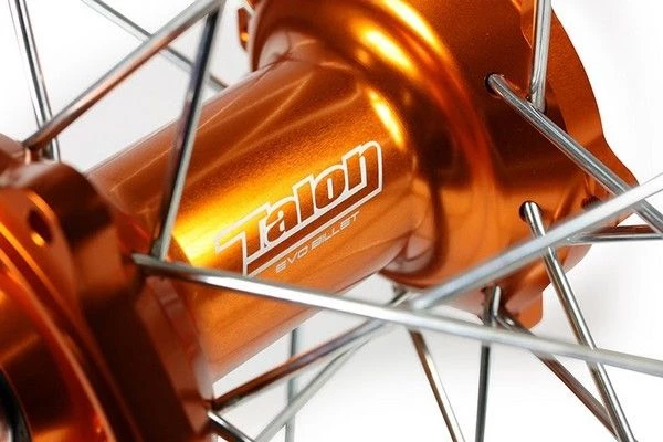 TALON EVO WHEEL SET KTM EXC 21"+18" ORANGE/BLACK Billet Hubs Rims