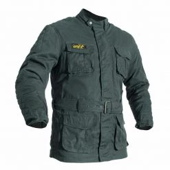 RST IOM TT Classic WAX Olive 3/4 Length Motorcycle/Crusier Jacket Isle Of Man RST Clothing