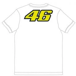Valentino Rossi Mens White T-Shirt The Doctor Official MotoGP Merchandise VR46