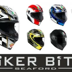 AGV Helmets AGV CORSA-R Sports Performance Carbon Fibreglass Motorbike Helmet Pinlock FREE