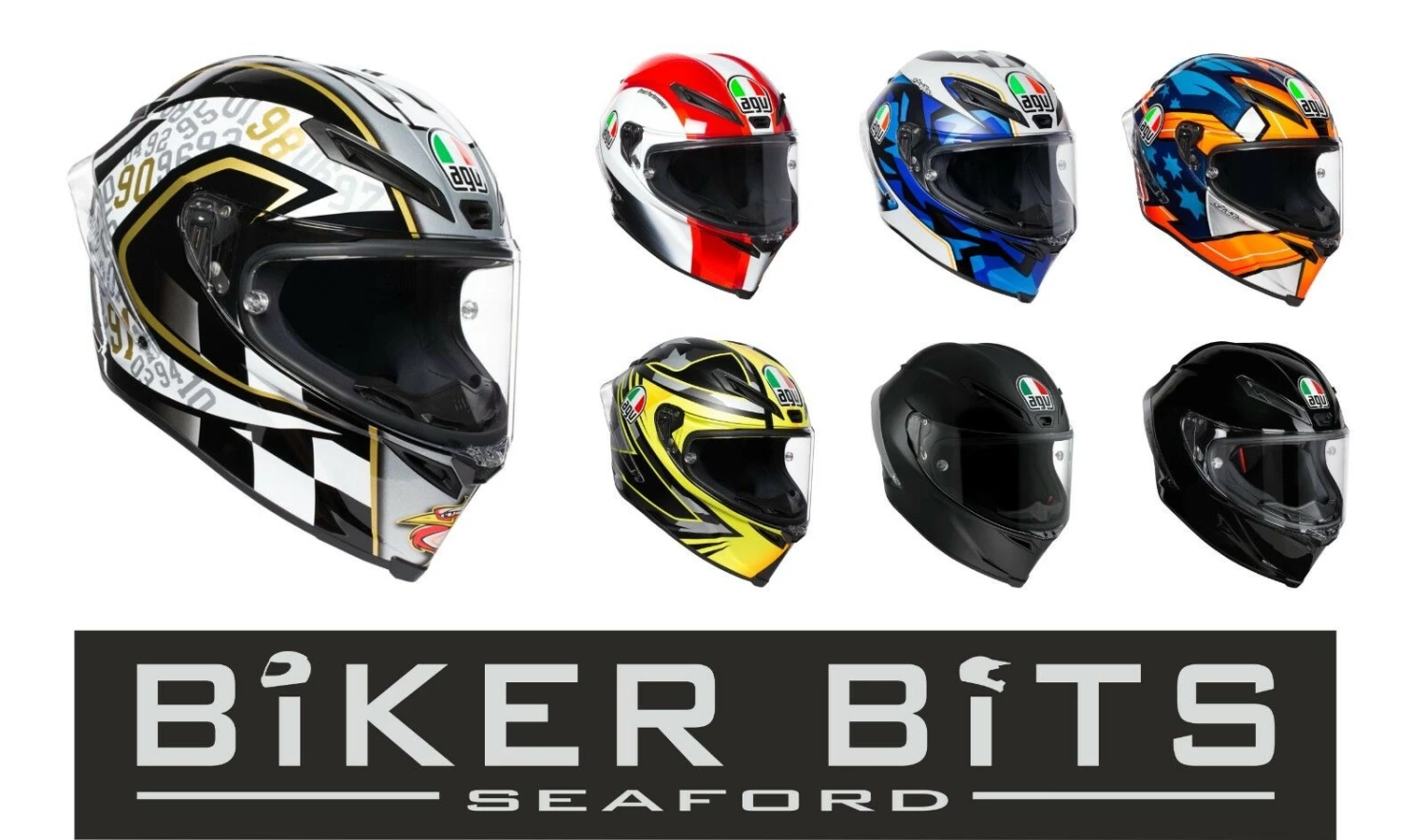 AGV Helmets AGV CORSA-R Sports Performance Carbon Fibreglass Motorbike Helmet Pinlock FREE