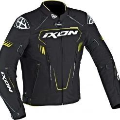 10% OFF XXL IXON ZEPHYR HP Black/Yellow Vented Motorbike Jacket 4 Seasons Ixon Clothing