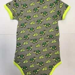 VR46 Clothing VR46 BABY BODY SUIT TURTLE Official Rossi Merchandise Babygrow/Playsuit