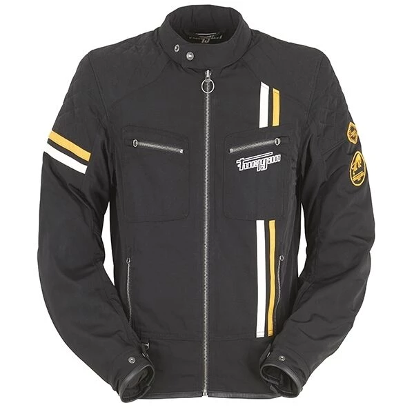 Furygan Clothing FURYGAN HERO EVO Retro Style Polyester Black/Yellow Motorcycle Summer Jacket