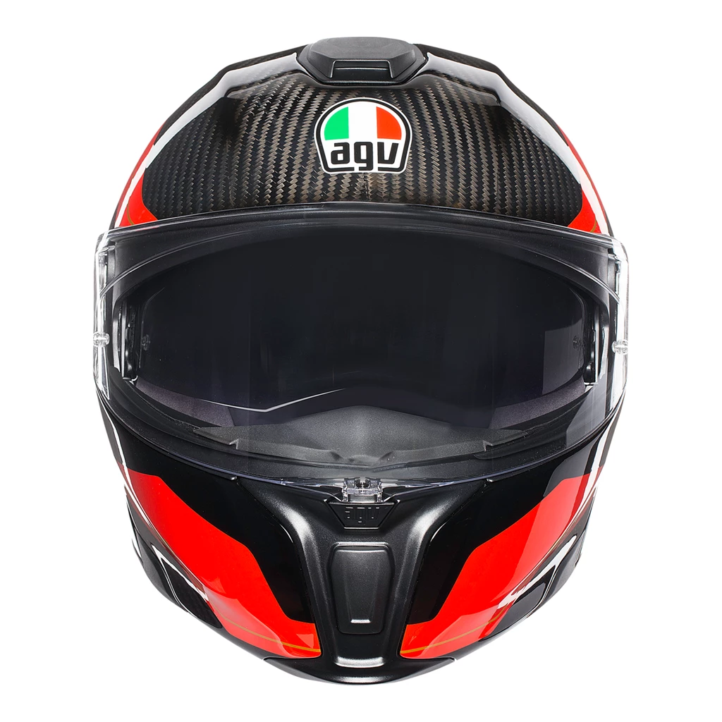 AGV SPORTS MODULAR CARBON Flip Front Up Touring Motorcycle Helmet 1295 Grams AGV Helmets