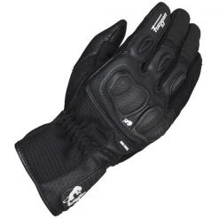 FURYGAN CYCLONE EVO Black Leather Vented Summer Motorcycle Road Racing Gloves