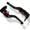 Triumph 675 Daytona 2006+ Short Black Clutch/Brake Lever Set Evotech Performance