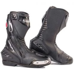 RICHA DRIFT Waterproof Leather Black/White Sports/Touring Motorbike Boots Richa Clothing
