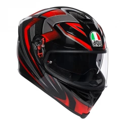 AGV K5-S HURRICANE 2.0 Red/Black Motorbike Sports Touring Helmet With PINLOCK