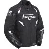 Furygan Clothing FURYGAN WIND Black/White Textile Sports Racing Style Motorbike Jacket