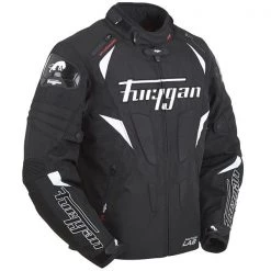 Furygan Clothing FURYGAN WIND Black/White Textile Sports Racing Style Motorbike Jacket