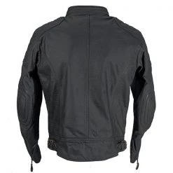 Richa Clothing RICHA DONNINGTON Black Leather Classic Retro Motorcycle Bentley Stitch Jacket