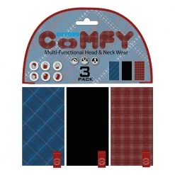 3 Oxford COMFY Plaid Multi-Function Head & Neck Snood/Scalf/Bandana/Beanie/Mask Oxford Products