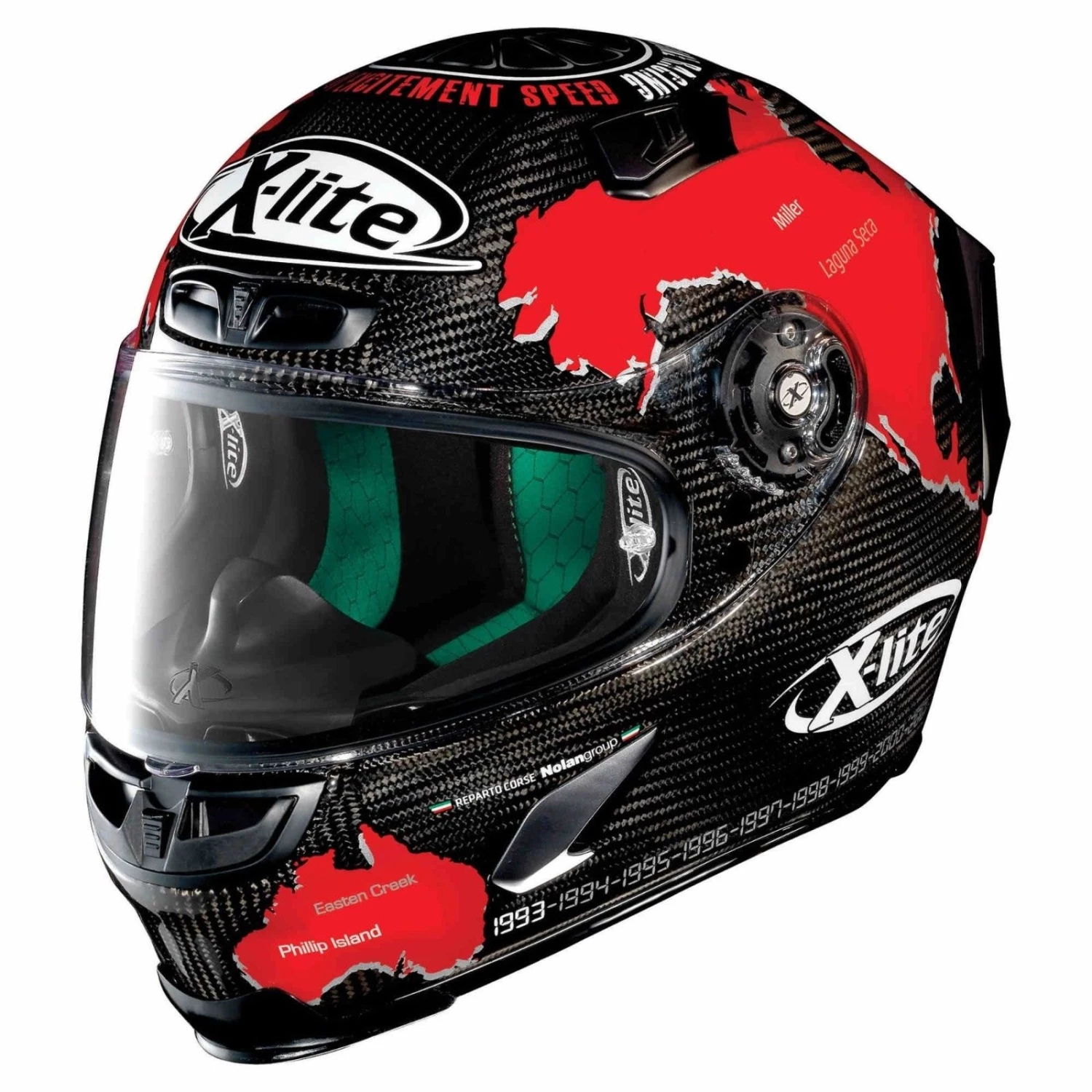 X-Lite Helmets X-Lite X803 CARBON Carlos Checa FREE DARK Visor 2018 Motorbike Helmet 802RR