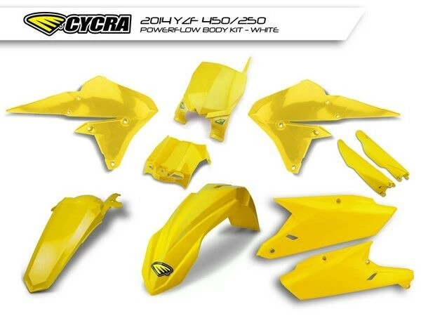 Cycra Kits CYCRA Yamaha YZF250/450 2014 Onwards MX Plastic Kit Fenders/Shrouds/Panels