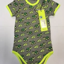 VR46 Clothing VR46 BABY BODY SUIT TURTLE Official Rossi Merchandise Babygrow/Playsuit
