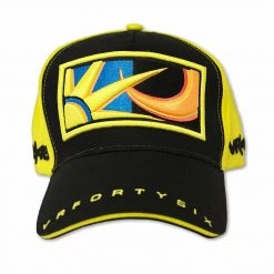 Valentino Rossi 46 The Doctor MotoGP Yellow Paddock Cap Baseball Hat VR46 VR46 Clothing