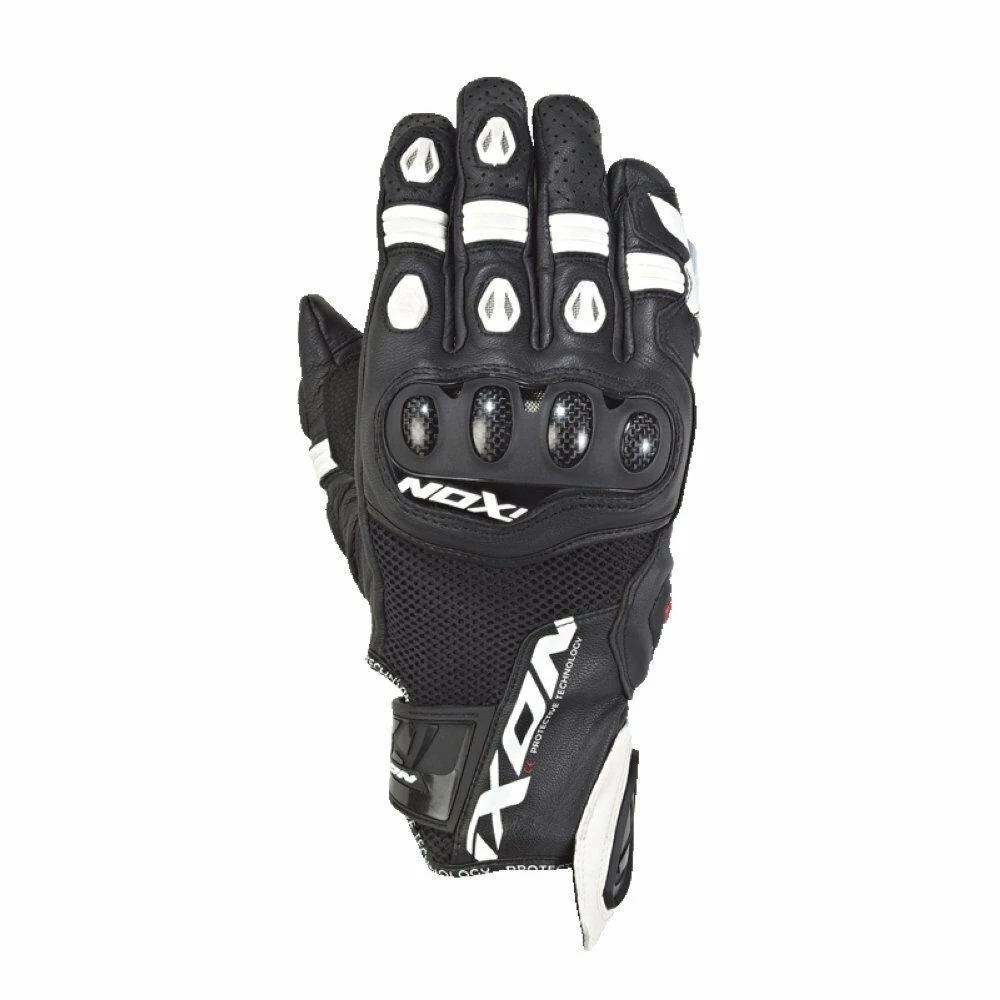 Ixon Clothing IXON RS RECALL Leather/Textile Summer Vented Short Motorbike Gloves CE Level 1