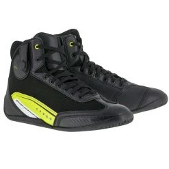 Alpinestars Boots 10% Off Alpinestars AST-1 Black/Yellow Motorbike/Scooter Ankle Boots Shoes
