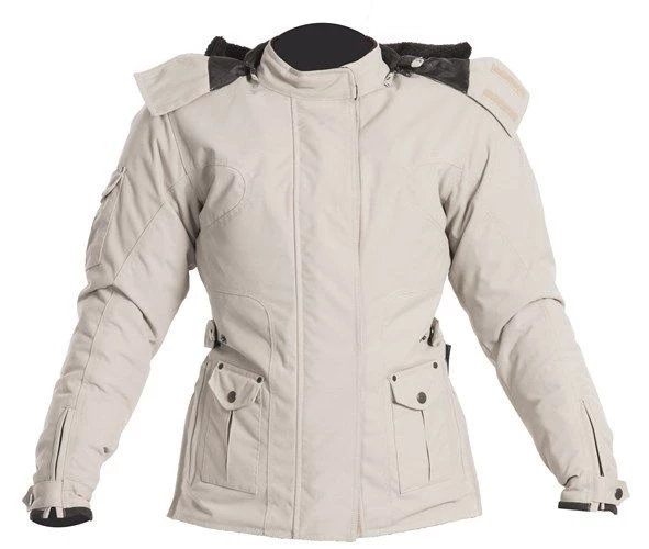 RST Clothing RST ELLIE Silver Ladies Motorbike/Scooter Textile Hood Jacket Womans/Female/Lady
