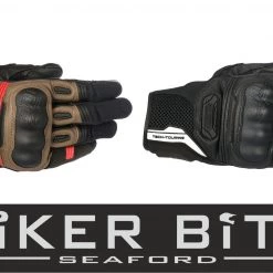 10% OFF ALPINESTARS HIGHLANDS Motorbike Leather & 3D Mesh Short Gloves