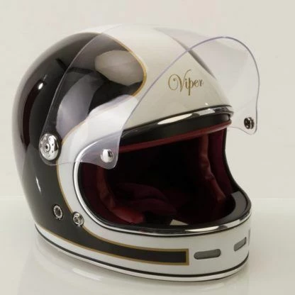 VIPER F656 VINTAGE Motorcycle Retro/Bullitt/Classic Fibreglass Cheap Helmet