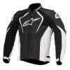 Alpinestars Jackets 10% OFF Alpinestars JAWS Black-White Motorbike Leather Sports Jacket
