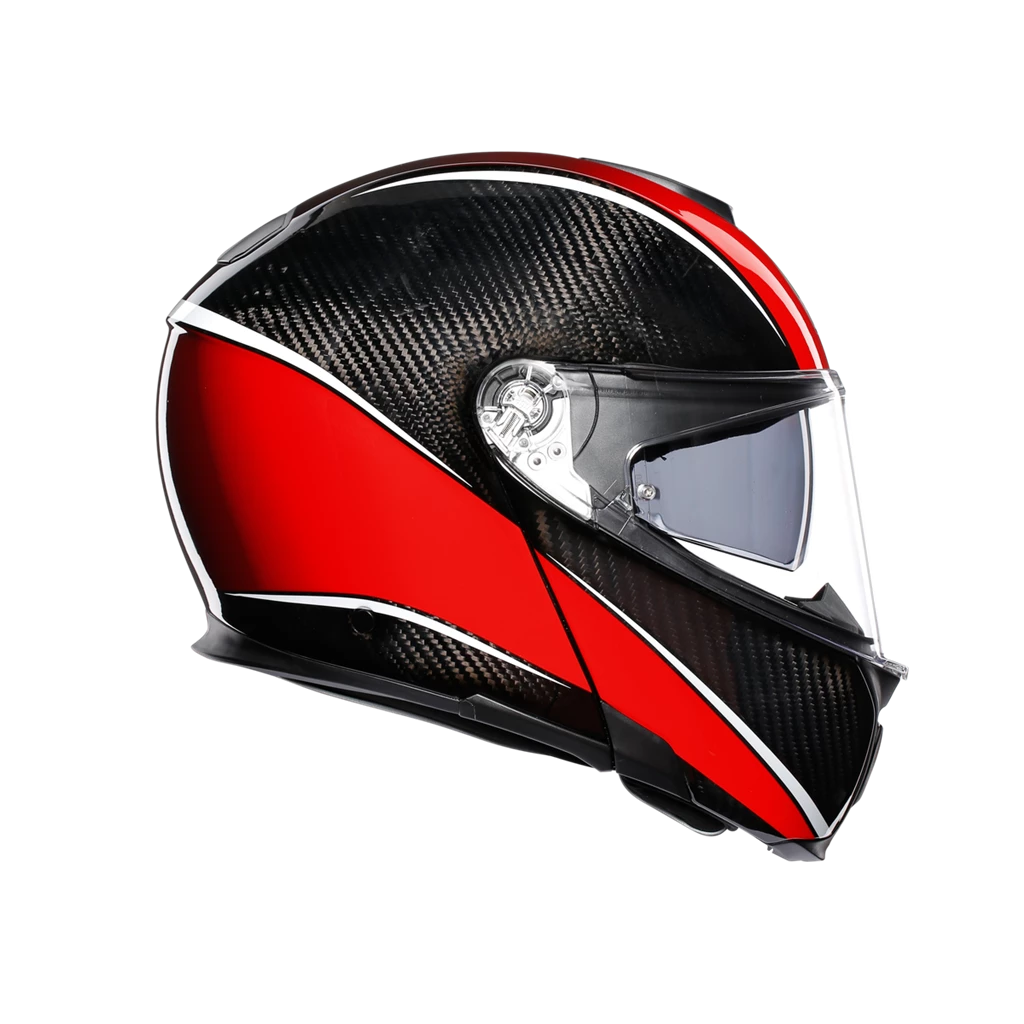 AGV SPORTS MODULAR CARBON Flip Front Up Touring Motorcycle Helmet 1295 Grams AGV Helmets