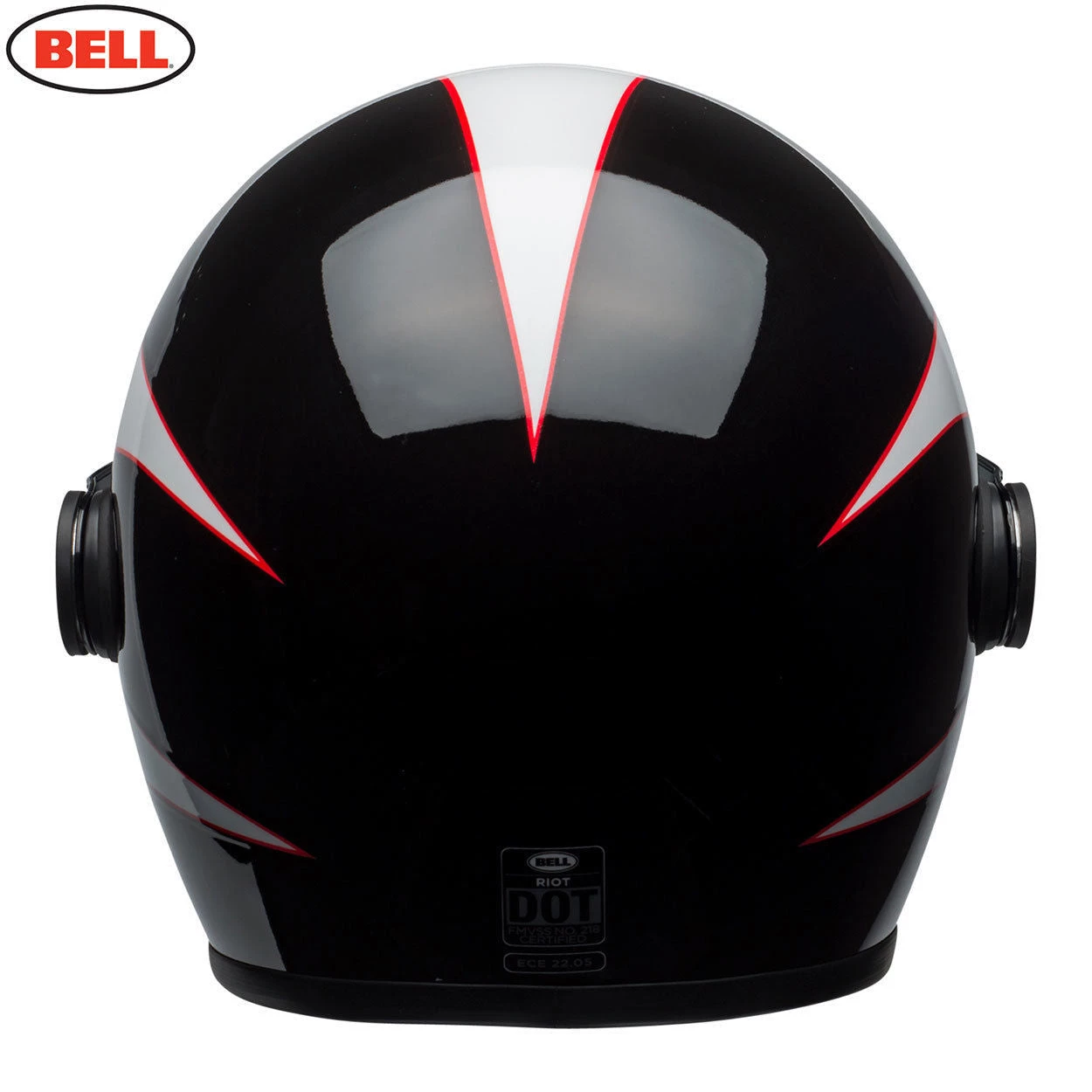 BELL Cruiser 2018 RIOT Boost White/Black/Red Open Face Motorcycle Helmet Bell Helmets