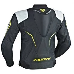 IXON ORCUS Leather Black/White Or Yellow Sports Motorbike Jacket CE Certified