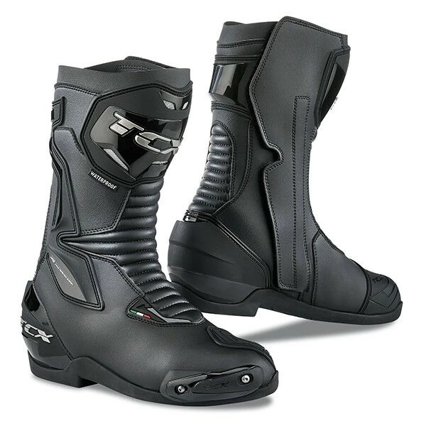 TCX Boots TCX SP-MASTER WP Waterproof Black CE Sports Touring Motorcycle Boots 4-14