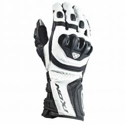 Ixon Clothing IXON RS MOTO HP Motorcycle Leather Racing Gloves Black/White/Red CE Cat 2