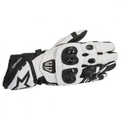 ALPINESTARS GP PRO R2 Black/White Motorbike Leather Sports Racing Gloves S-3XL