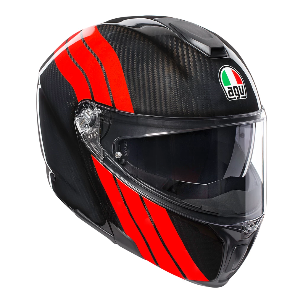 AGV SPORTS MODULAR CARBON Flip Front Up Touring Motorcycle Helmet 1295 Grams AGV Helmets