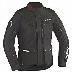 Ixon Clothing IXON CROSSTOUR HP Black Textile Motorbike Jacket/Trousers Waterproof/Vented/Warm