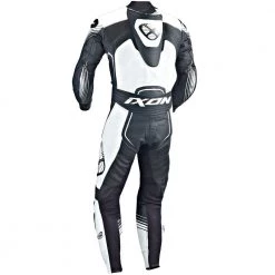 IXON STARBURST Black/White/Silver Leather Motorbike 1PC Racing Suit