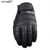 Five CALIFORNIA Brown/Black Quilted & Topstitched Leather Motorbike Gloves Five Gloves