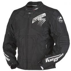 FURYGAN HURRICANE Black/White Textile Waterproof Motorcycle/Scooter Jacket