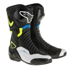 Alpinestars SMX6-v2 Black/White/Yellow/Blue Motorbike Street/Sports Boots