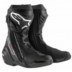10% OFF Alpinestars SUPERTECH R Black 2017 Motorbike Racing Sports Boots