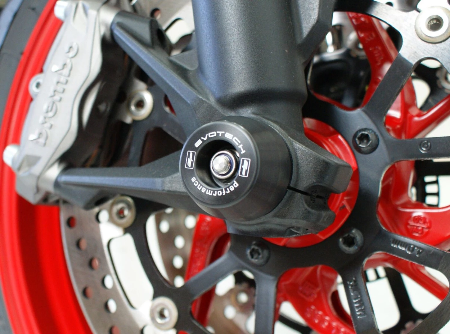 DUCATI Monster 821 2013-2017 Front Fork Spindle Bobbins By Evotech Performance